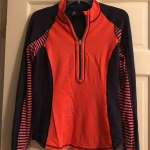 Lululemon long sleeve shirt , navy and and peach
